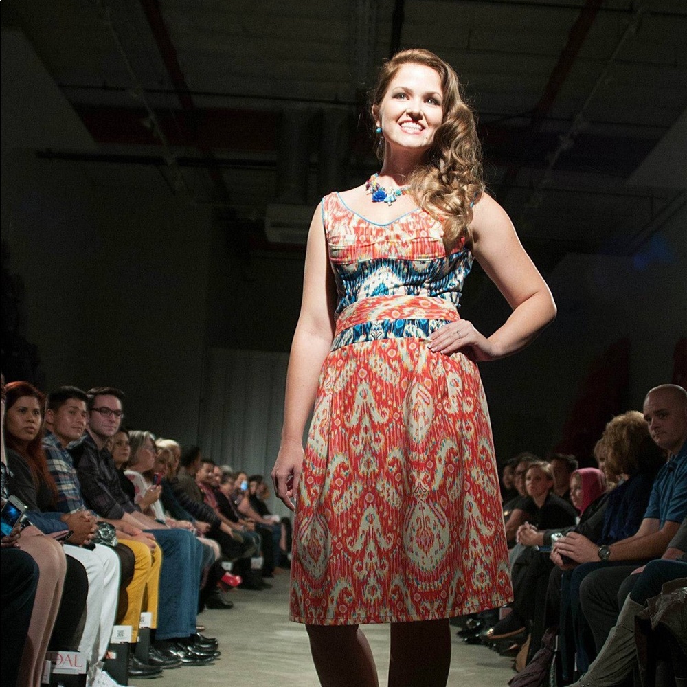 PerfectPear A-lined Belted Summer Dress
